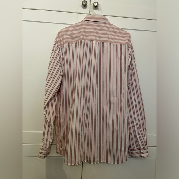 Uniqlo JW Anderson Pink Stripes Shirt - Picture 4 of 5